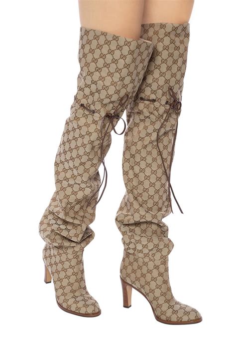 fake gucci thigh high boots|Gucci knee high boots price.